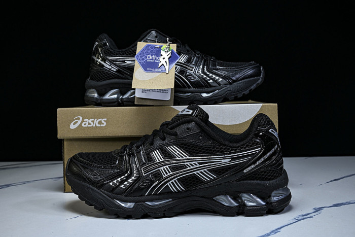 1201A019-006 GEL-KAYANO 14 BLACK/PURE SILVER