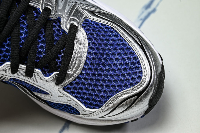 1201A019-401 GEL KAYANO 14 SPORTY AND CASUAL BREATHABLE RUNNING SHOES KLEIN BLUE/NAVY BLUE