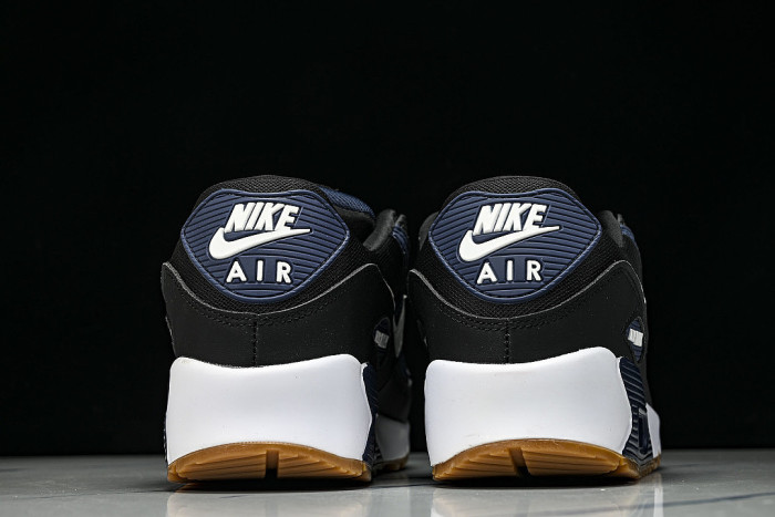 FB9658-400 AIR MAX 90 MIDNIGHT NAVY/BLACK/GUM MEDIUM BROWN/WHITE
