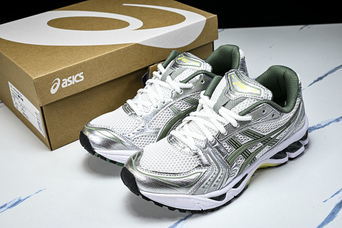 1201A019-107 GEL-KAYANO 14 WHITE/SLATE GREY