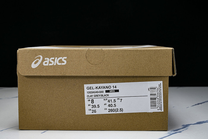 1203A540-020 GEL-KAYANO 14 CLAY GREY/BLACK