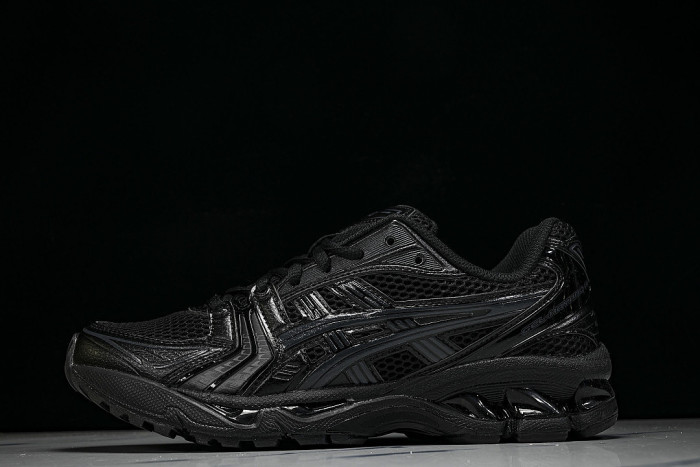 1201A019-001 GEL KAYANO 14 SPORTY AND CASUAL BREATHABLE RUNNING SHOES BLACK/INKINESS