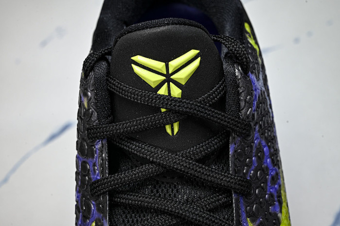 IQ6261-001 KOBE 6 PROTRO BLACK/VENOM GREEN/PURPLE VENOM