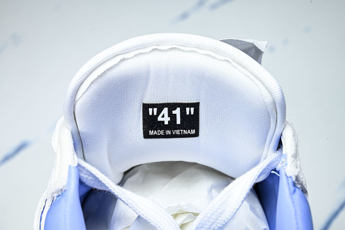 THICK-SOLED MULTI-COLOR CASUAL SPORTS SHOES WHITE/BLUE/WHITE