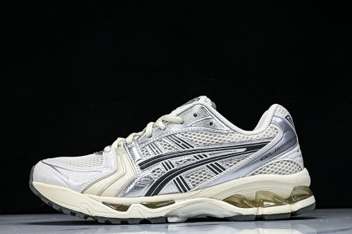 1201A019-200 GEL KAYANO 14 SPORTY AND CASUAL BREATHABLE RUNNING SHOES WHITE/BEIGE