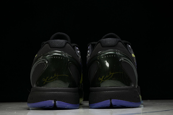 IQ6261-001 KOBE 6 PROTRO BLACK/VENOM GREEN/PURPLE VENOM
