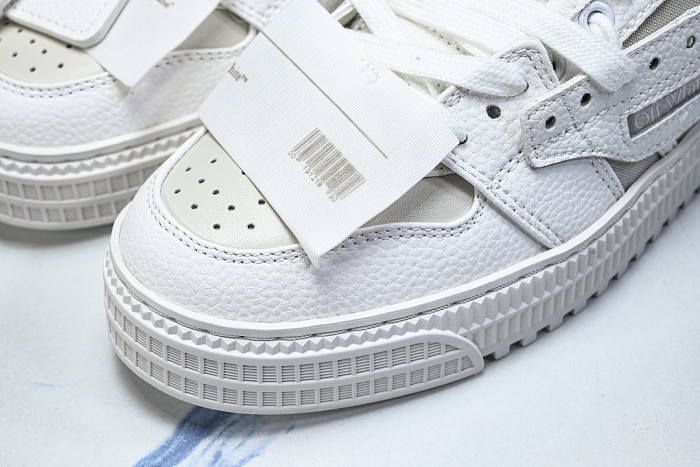 THICK-SOLED MULTI-COLOR CASUAL SPORTS SHOES WHITE/BEIGE/WHITE