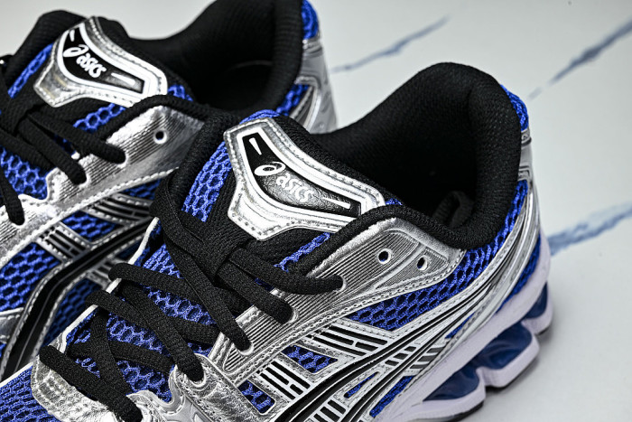 1201A019-401 GEL KAYANO 14 SPORTY AND CASUAL BREATHABLE RUNNING SHOES KLEIN BLUE/NAVY BLUE
