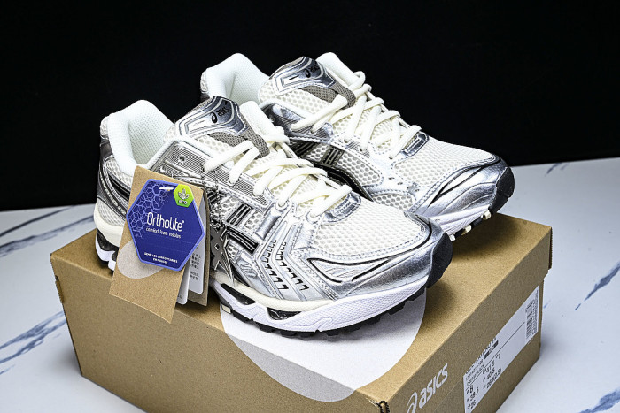 1201A019-108 GEL KAYANO 14 SPORTY AND CASUAL BREATHABLE RUNNING SHOES BEIGE/OFF WHITE