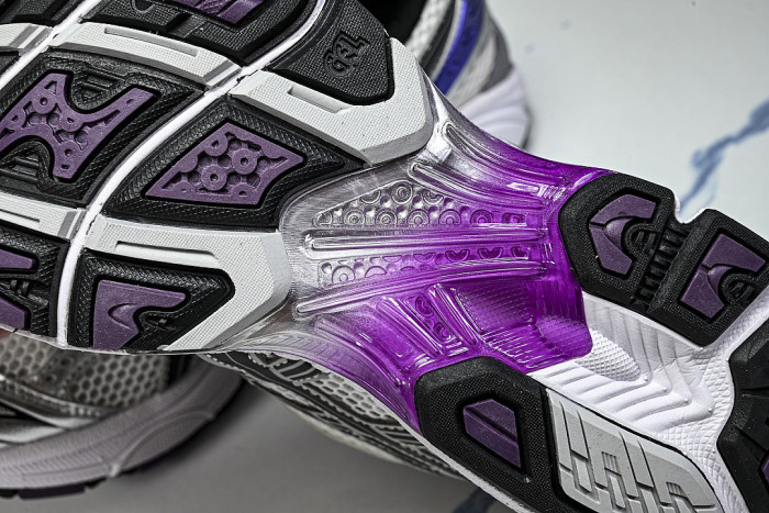 1202A056-111 GEL KAYANO 14 SPORTY AND CASUAL BREATHABLE RUNNING SHOES PURPLE/DARK PURPLE