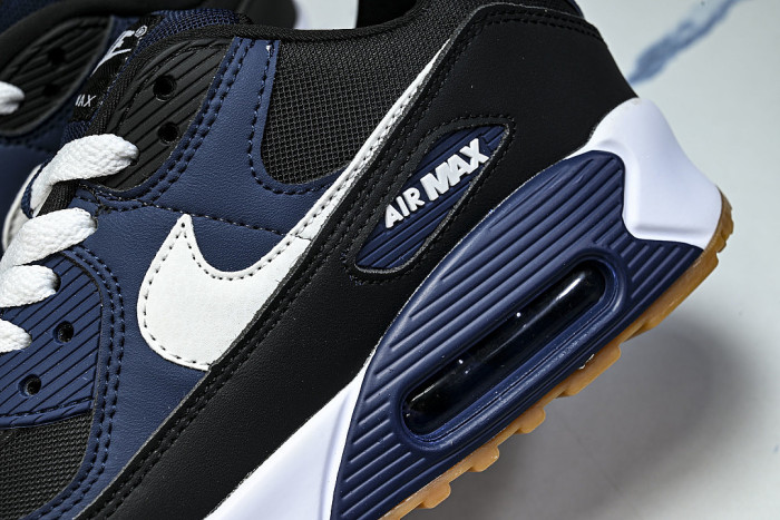 FB9658-400 AIR MAX 90 MIDNIGHT NAVY/BLACK/GUM MEDIUM BROWN/WHITE