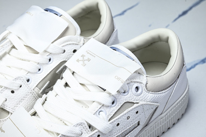 THICK-SOLED MULTI-COLOR CASUAL SPORTS SHOES WHITE/BEIGE/WHITE