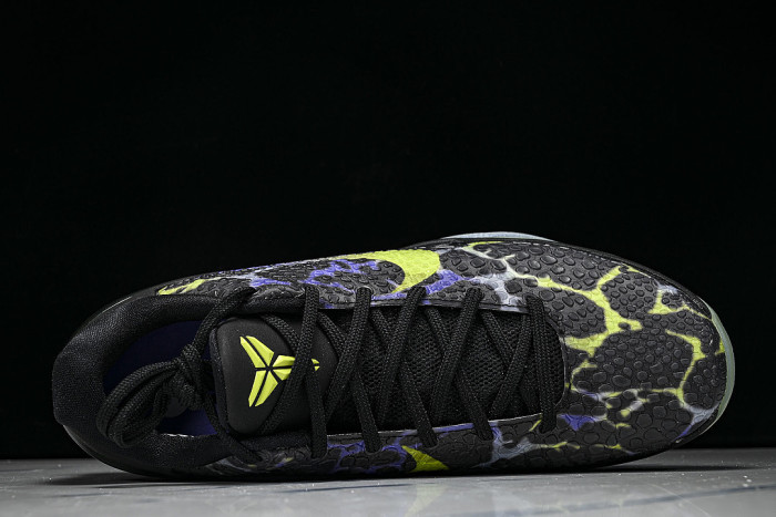 IQ6261-001 KOBE 6 PROTRO BLACK/VENOM GREEN/PURPLE VENOM