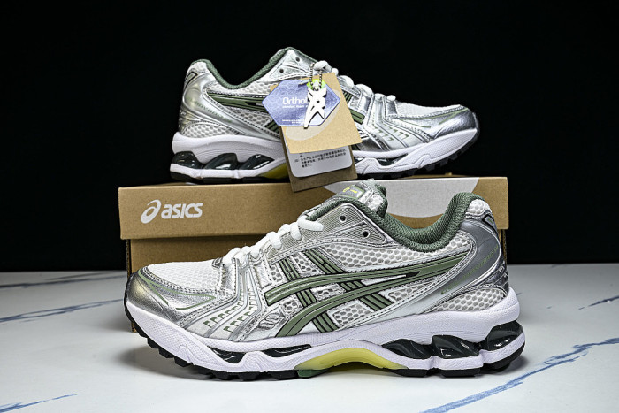 1201A019-107 GEL-KAYANO 14 WHITE/SLATE GREY