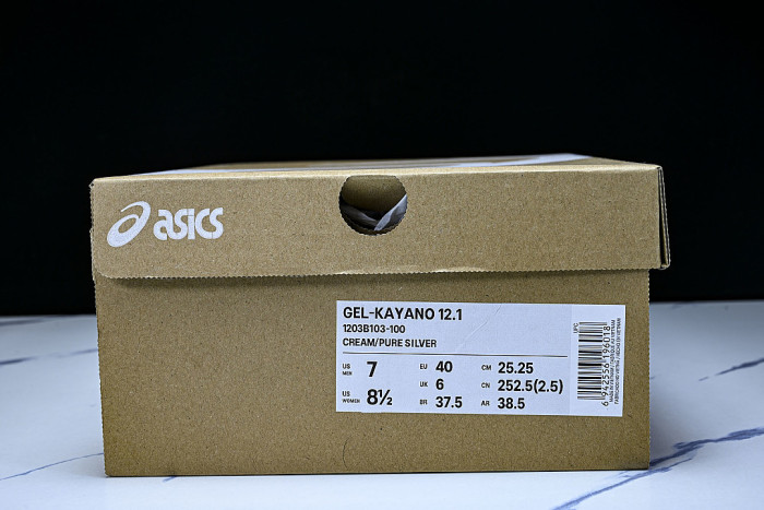 1203B103-100 GEL-KAYANO 12.1 CREAM/BLACK/RED
