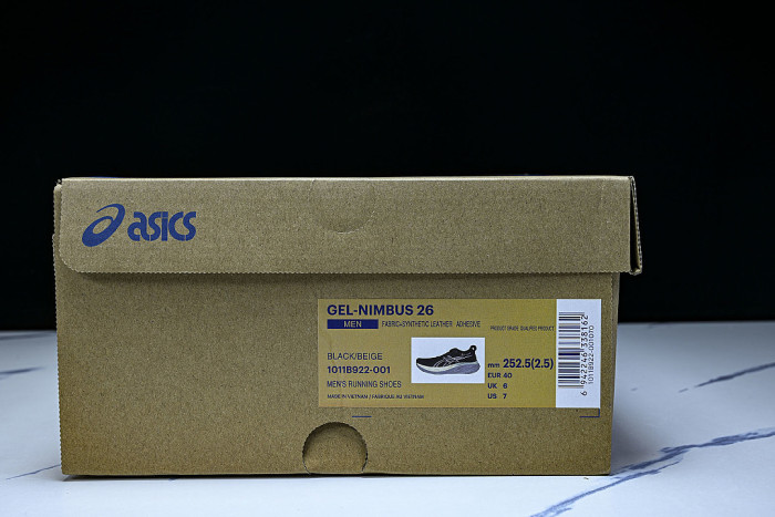 1011B922-001 GEL-NIMBUS 26 PLATINUM BLACK/CHAMPAGNE
