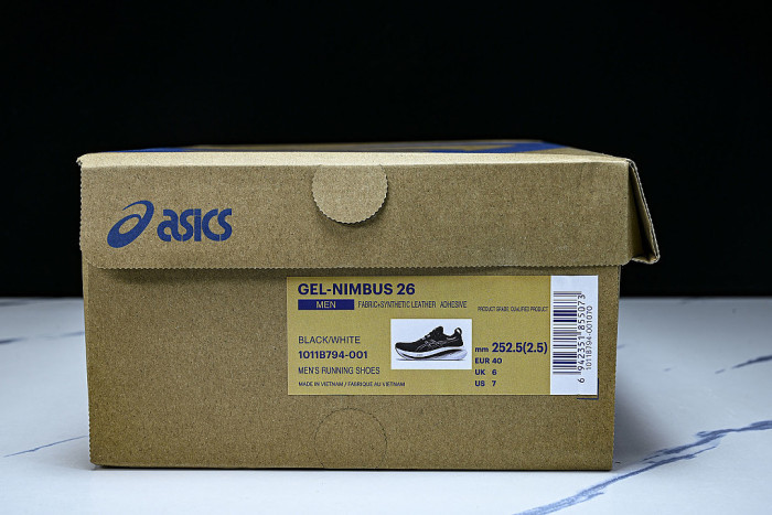 1011B794-001 GEL-NIMBUS 26 BLACK/GRAPHITE GREY