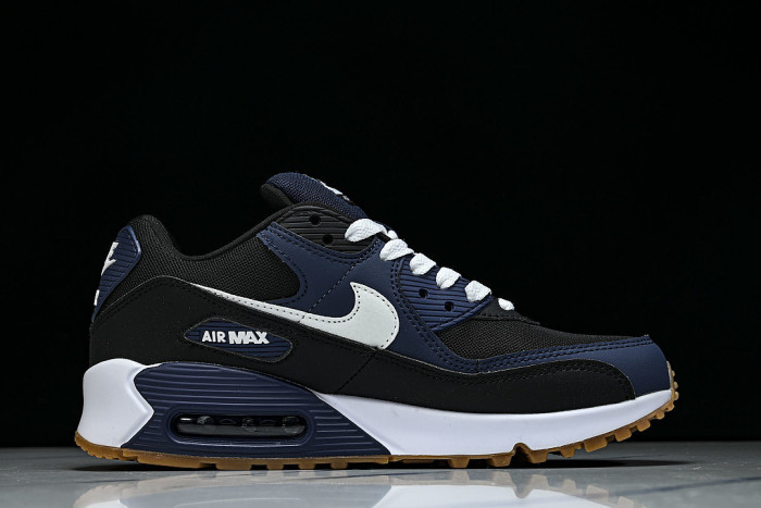 FB9658-400 AIR MAX 90 MIDNIGHT NAVY/BLACK/GUM MEDIUM BROWN/WHITE