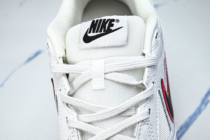 HQ6019-104 GATO LOW-TOP CASUAL LIFESTYLE SHOES SUMMIT WHITE/BRIGHT CRIMSON/MEDIUM BROWN/BLACK