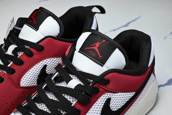 HJ6777-106 JORDAN CMFT ERA LOW-TOP RETRO CASUAL SPORTS SHOES WHITE/VARSITY RED/SAIL/BLACK