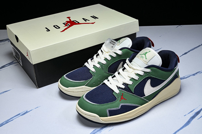 HJ6777-400 JORDAN CMFT ERA LOW-TOP RETRO CASUAL SPORTS SHOES GREEN/BLUE/WHITE