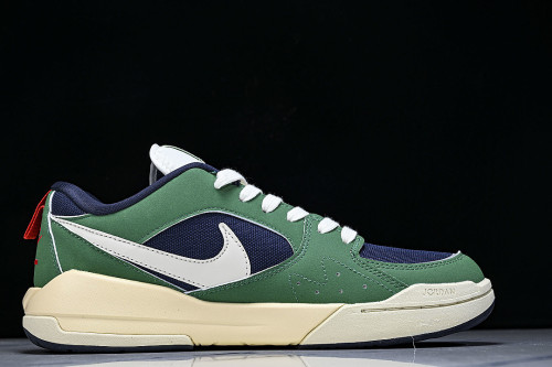HJ6777-400 JORDAN CMFT ERA LOW-TOP RETRO CASUAL SPORTS SHOES GREEN/BLUE/WHITE