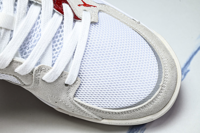 HJ6777-116 JORDAN CMFT ERA LOW-TOP RETRO CASUAL SPORTS SHOES WHITE/SAIL/BLACK/VARSITY RED