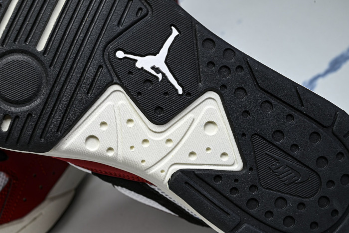 HJ6777-106 JORDAN CMFT ERA LOW-TOP RETRO CASUAL SPORTS SHOES WHITE/VARSITY RED/SAIL/BLACK