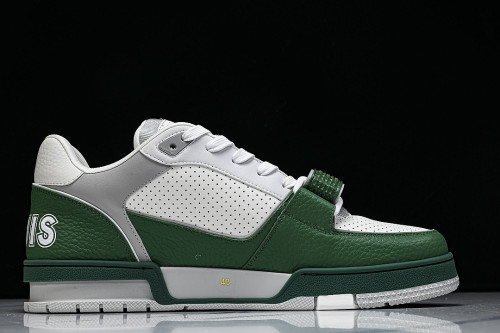2026 NEW STYLE MEN'S SHOES TRAINER LACE UP SPORTS BASKETBALL SHOES DARK GREEN/GREEN