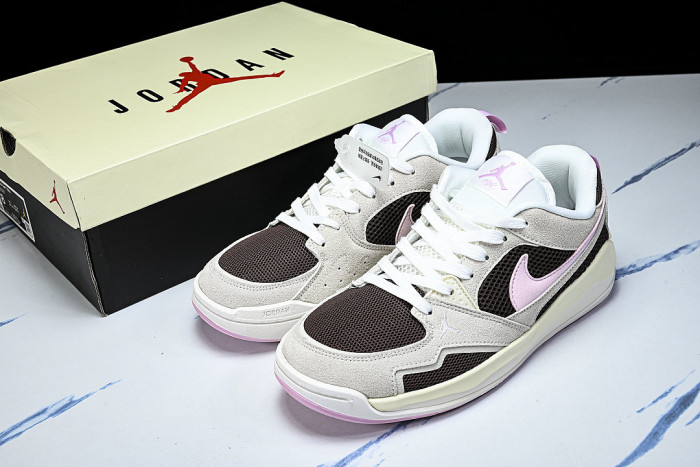 IV3220-261 JORDAN CMFT ERA LOW-TOP RETRO CASUAL SPORTS SHOES BEIGE/BROWN/PINK