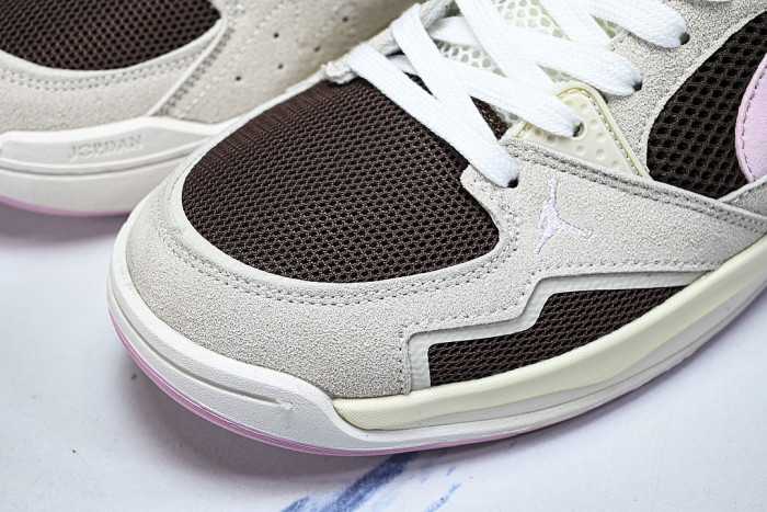 IV3220-261 JORDAN CMFT ERA LOW-TOP RETRO CASUAL SPORTS SHOES BEIGE/BROWN/PINK