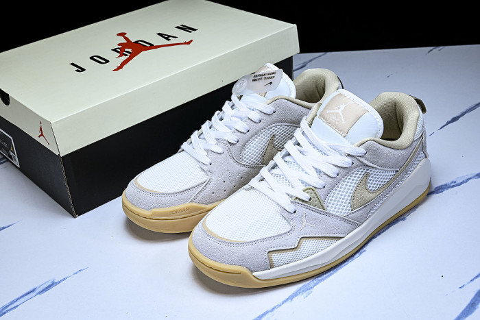 HJ6778-102 JORDAN CMFT ERA LOW-TOP RETRO CASUAL SPORTS SHOES WHITE/GREY/BEIGE