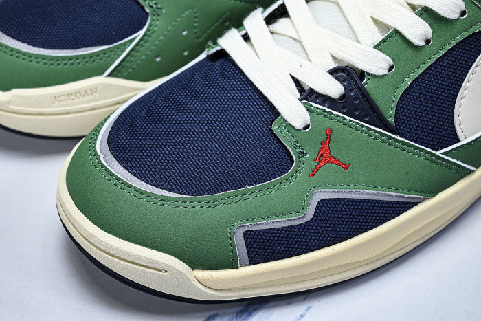 HJ6777-400 JORDAN CMFT ERA LOW-TOP RETRO CASUAL SPORTS SHOES GREEN/BLUE/WHITE