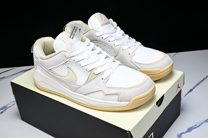 HJ6778-102 JORDAN CMFT ERA LOW-TOP RETRO CASUAL SPORTS SHOES WHITE/GREY/BEIGE