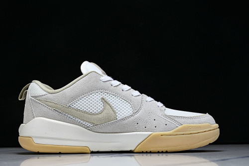 HJ6778-102 JORDAN CMFT ERA LOW-TOP RETRO CASUAL SPORTS SHOES WHITE/GREY/BEIGE