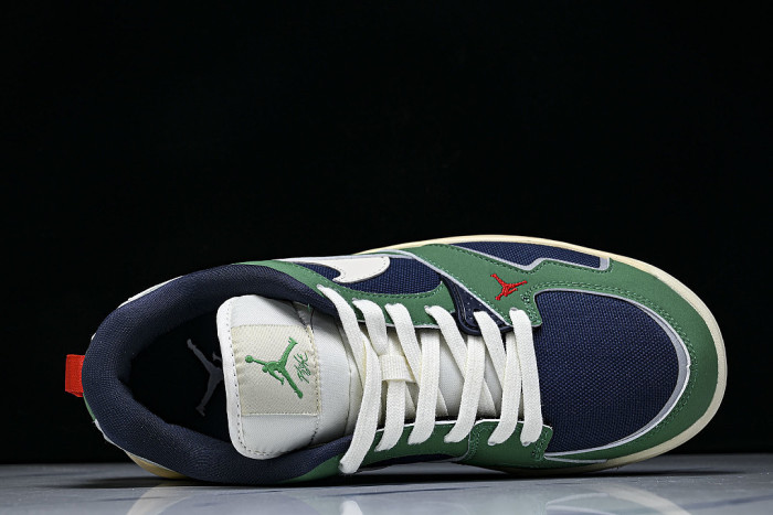 HJ6777-400 JORDAN CMFT ERA LOW-TOP RETRO CASUAL SPORTS SHOES GREEN/BLUE/WHITE