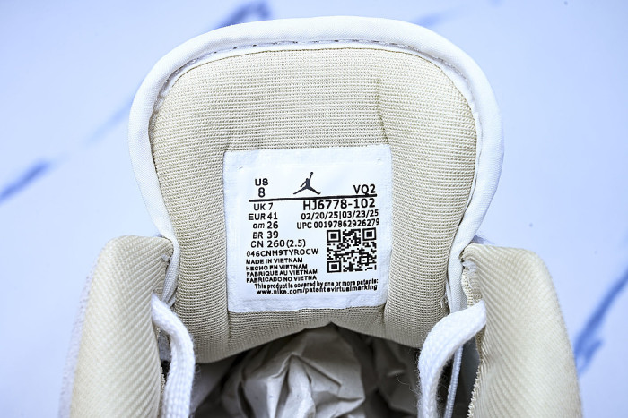 HJ6778-102 JORDAN CMFT ERA LOW-TOP RETRO CASUAL SPORTS SHOES WHITE/GREY/BEIGE