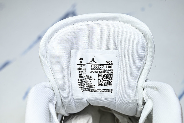 HJ6777-100 JORDAN CMFT ERA LOW-TOP RETRO CASUAL SPORTS SHOES WHITE/WHITE/SAIL/BLACK