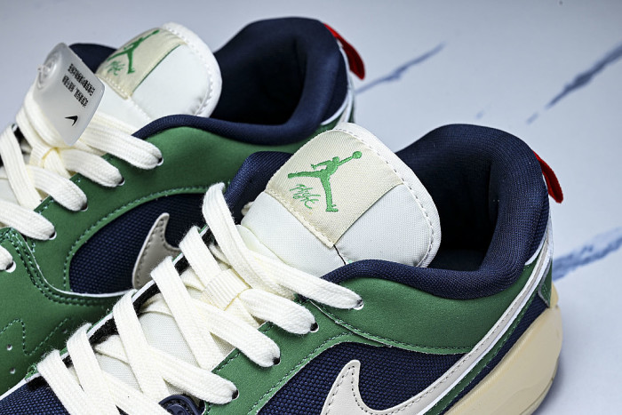 HJ6777-400 JORDAN CMFT ERA LOW-TOP RETRO CASUAL SPORTS SHOES GREEN/BLUE/WHITE