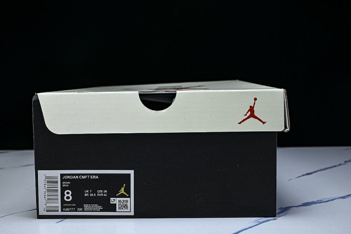 HJ6777-200 JORDAN CMFT ERA LOW-TOP RETRO CASUAL SPORTS SHOES BAROQUE BROWN/BLACK/GYM RED