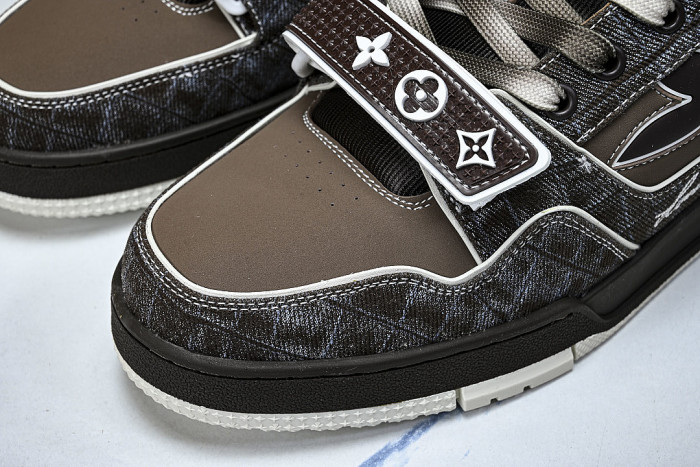 2026 NEW STYLE MEN'S SHOES TRAINER LACE UP SPORTS BASKETBALL SHOES BLACK/COFFEE