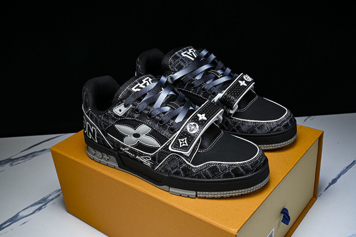 2026 NEW STYLE MEN'S SHOES TRAINER LACE UP SPORTS BASKETBALL SHOES BLACK/INKINESS