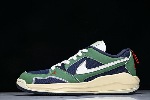 HJ6777-400 JORDAN CMFT ERA LOW-TOP RETRO CASUAL SPORTS SHOES GREEN/BLUE/WHITE
