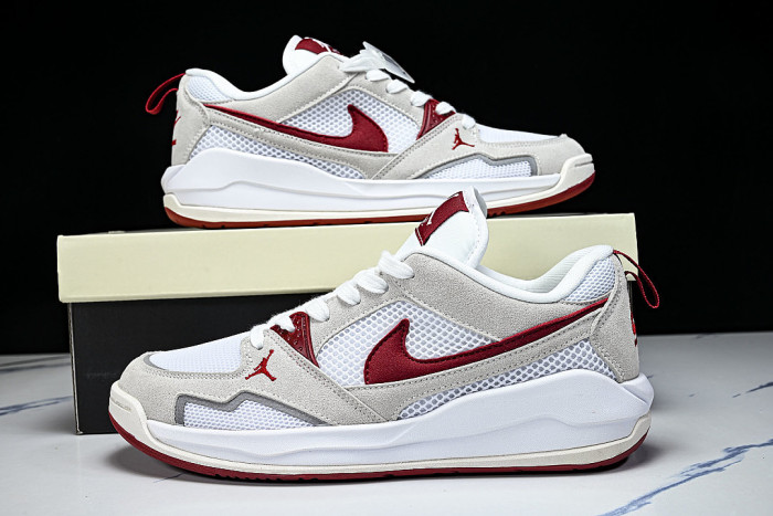 HJ6777-116 JORDAN CMFT ERA LOW-TOP RETRO CASUAL SPORTS SHOES WHITE/SAIL/BLACK/VARSITY RED