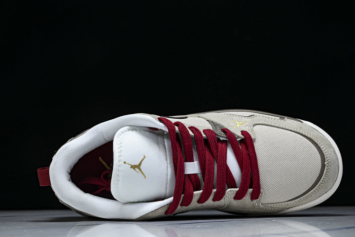 IQ9781-261 JORDAN CMFT ERA LOW-TOP RETRO CASUAL SPORTS SHOES BROWN/RED
