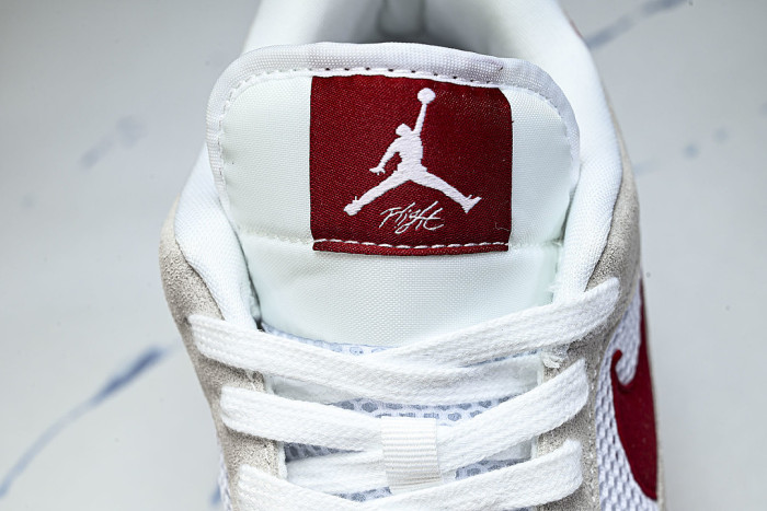 HJ6777-116 JORDAN CMFT ERA LOW-TOP RETRO CASUAL SPORTS SHOES WHITE/SAIL/BLACK/VARSITY RED