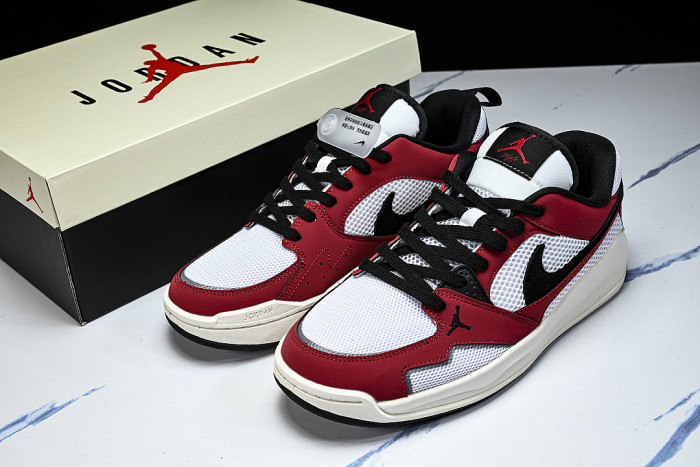 HJ6777-106 JORDAN CMFT ERA LOW-TOP RETRO CASUAL SPORTS SHOES WHITE/VARSITY RED/SAIL/BLACK