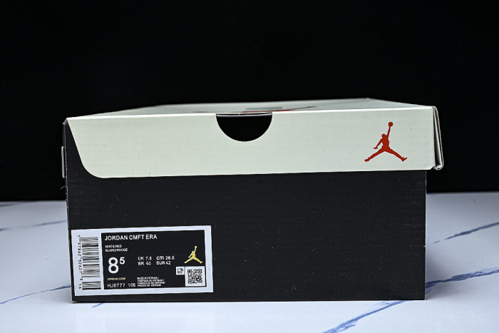 HJ6777-106 JORDAN CMFT ERA LOW-TOP RETRO CASUAL SPORTS SHOES WHITE/VARSITY RED/SAIL/BLACK