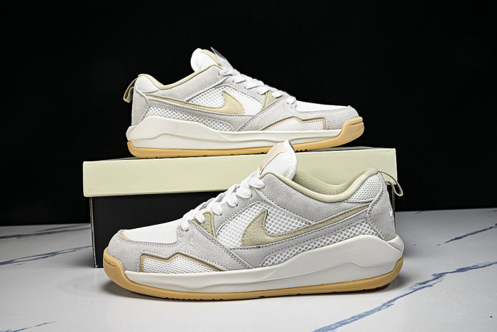 HJ6778-102 JORDAN CMFT ERA LOW-TOP RETRO CASUAL SPORTS SHOES WHITE/GREY/BEIGE