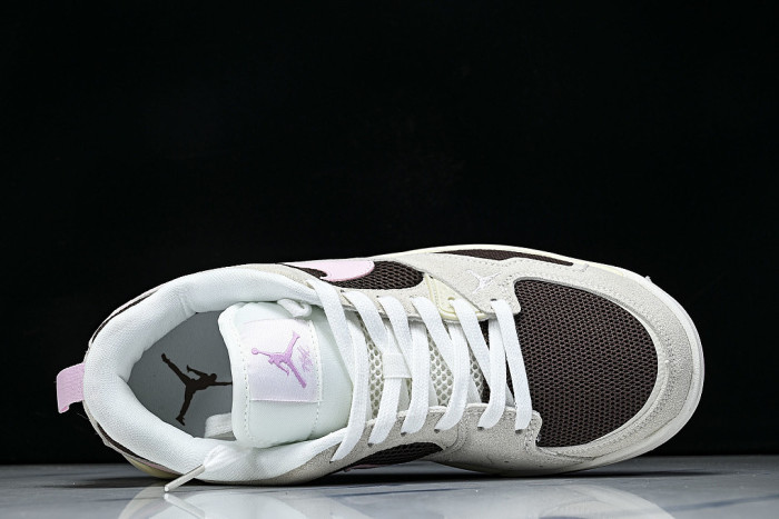 IV3220-261 JORDAN CMFT ERA LOW-TOP RETRO CASUAL SPORTS SHOES BEIGE/BROWN/PINK